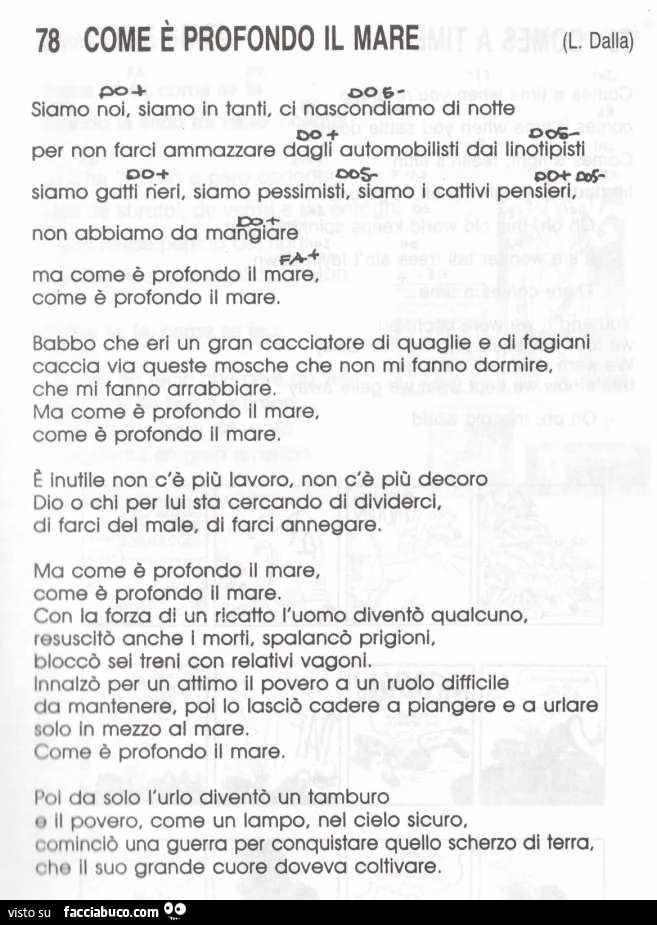 Come è profondo il mare