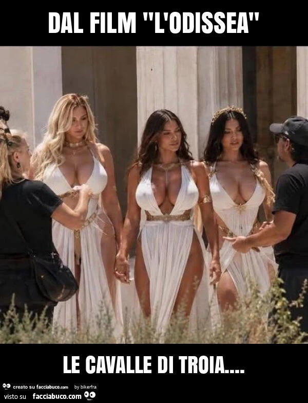 Dal film "l'odissea" le cavalle di troia