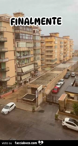 Piove a Palermo dopi mesi e mesi di caldo