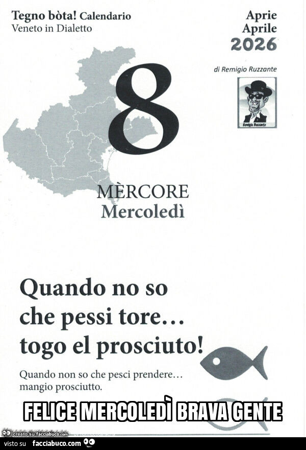 Quando no so che pessi tore… togo el prosciuto! Quando non so che pesci prendere… mangio prosciutto