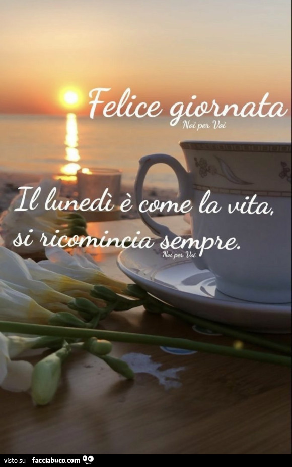 Saluti buongiorno lunedì