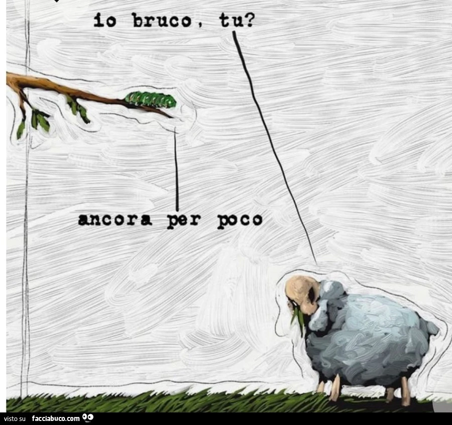 Io bruco, tu? Ancora per poco
