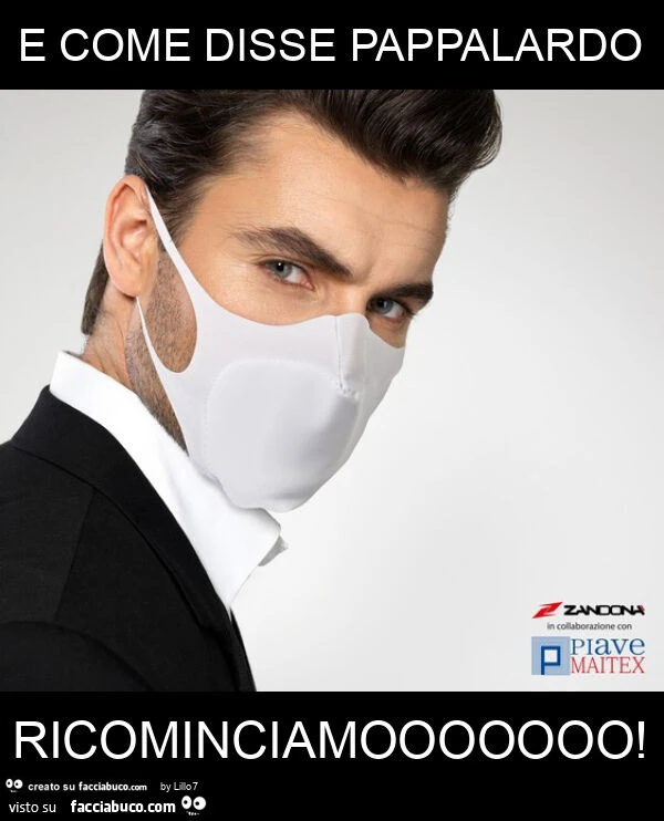 E come disse pappalardo ricominciamooooooo