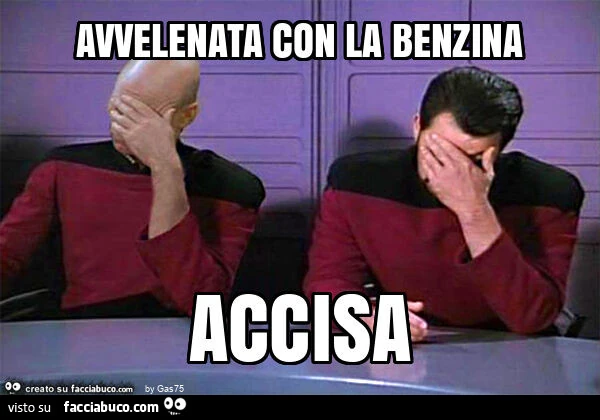 Avvelenata con la benzina accisa