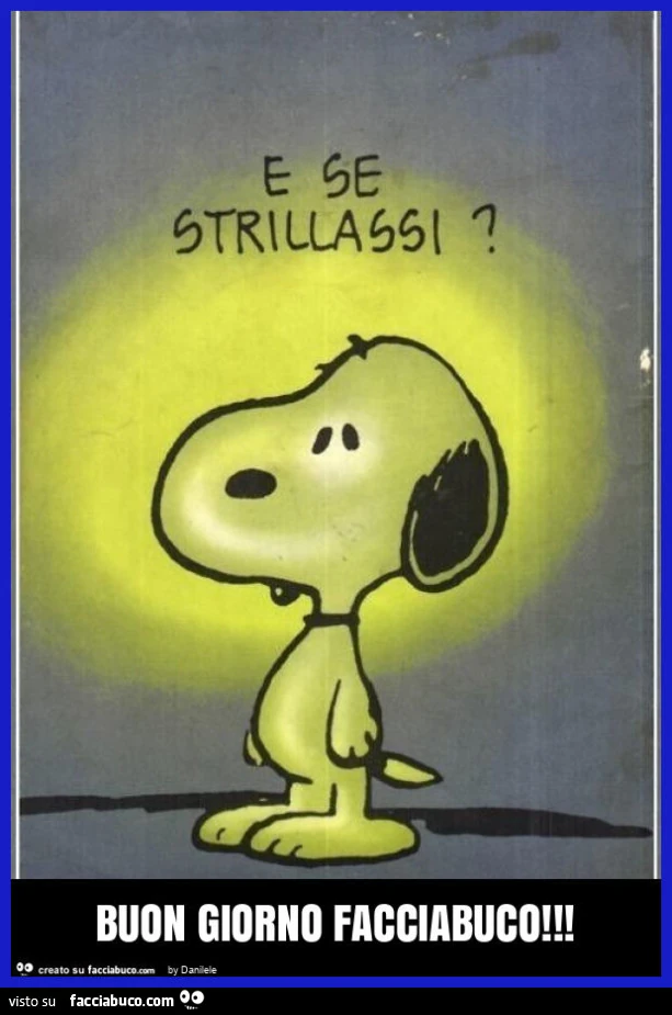 Buon giorno facciabuco