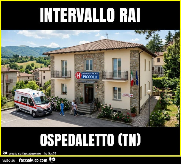 Intervallo rai ospedaletto (tn)
