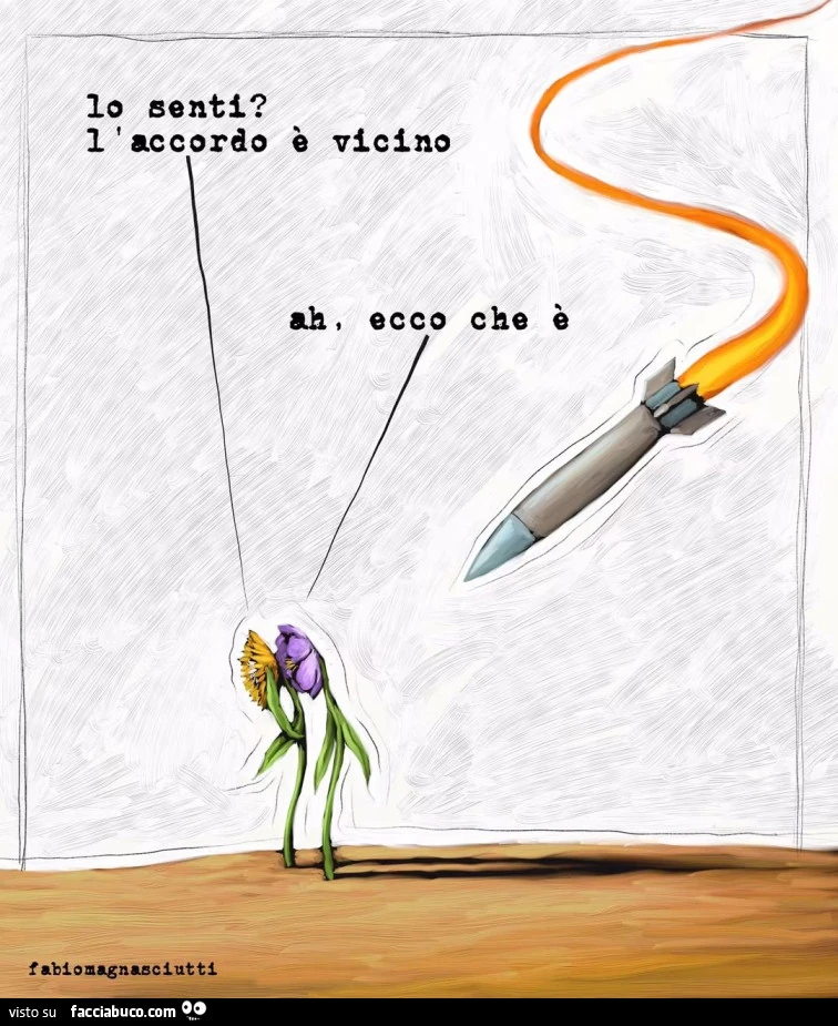 Lo senti? L'accordo è vicino. Ah, ecco che