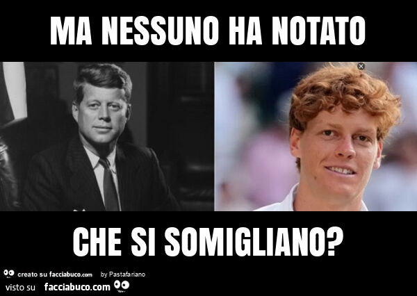 Ma nessuno ha notato che si somigliano?