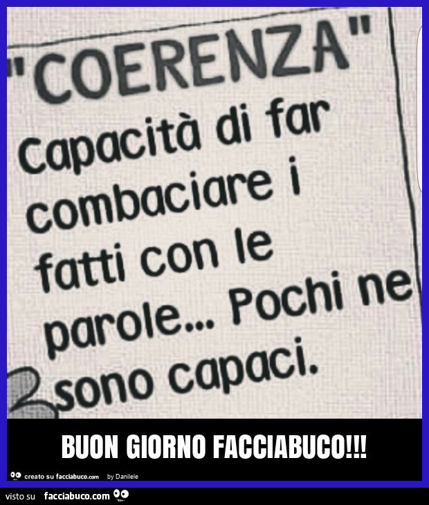 Buon giorno facciabuco