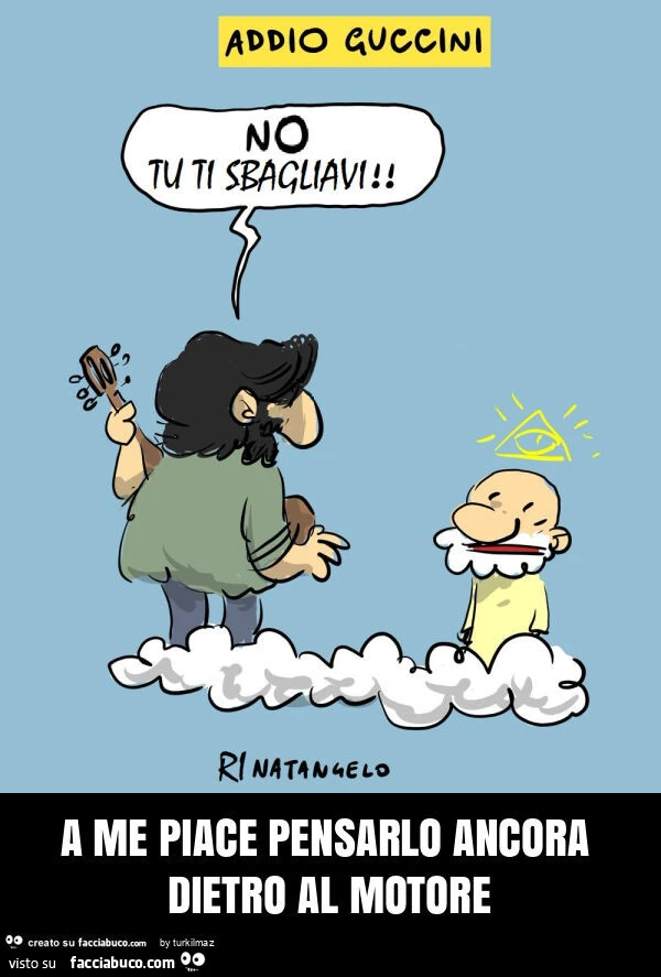 A me piace pensarlo ancora dietro al motore