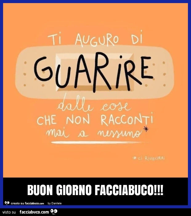 Buon giorno facciabuco