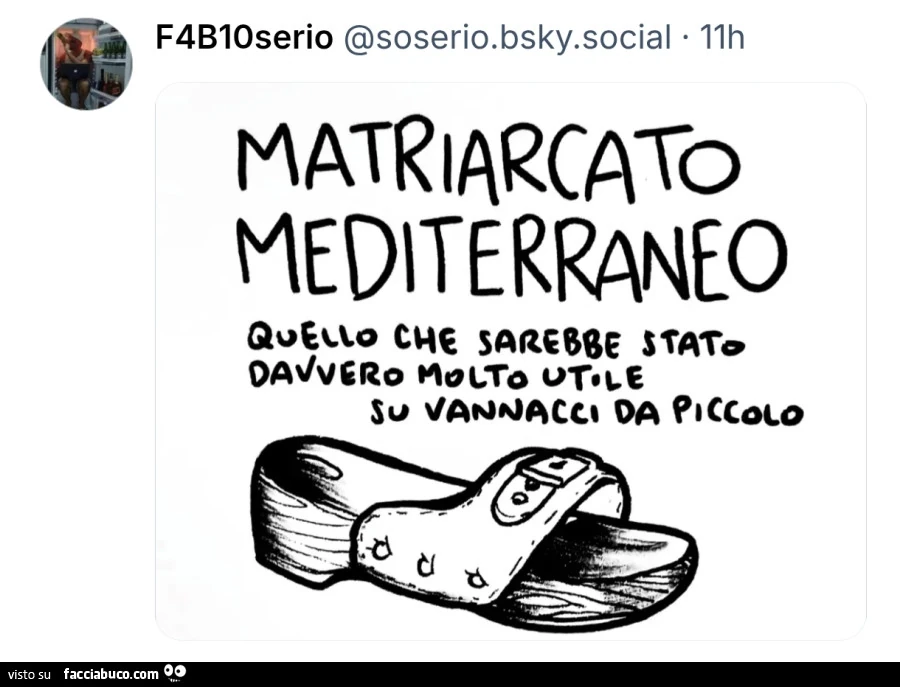 Matriarcato mediterraneo quello che sarebbe stato davvero molto utile su vannacci da piccolo
