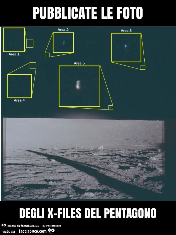 Pubblicate le foto degli x-files del pentagono