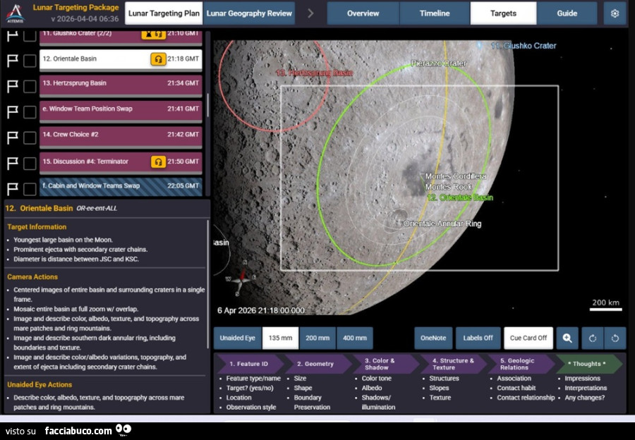 Artemis 2, sorvolo lunare