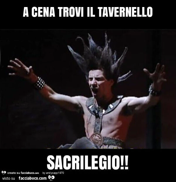A cena trovi il tavernello