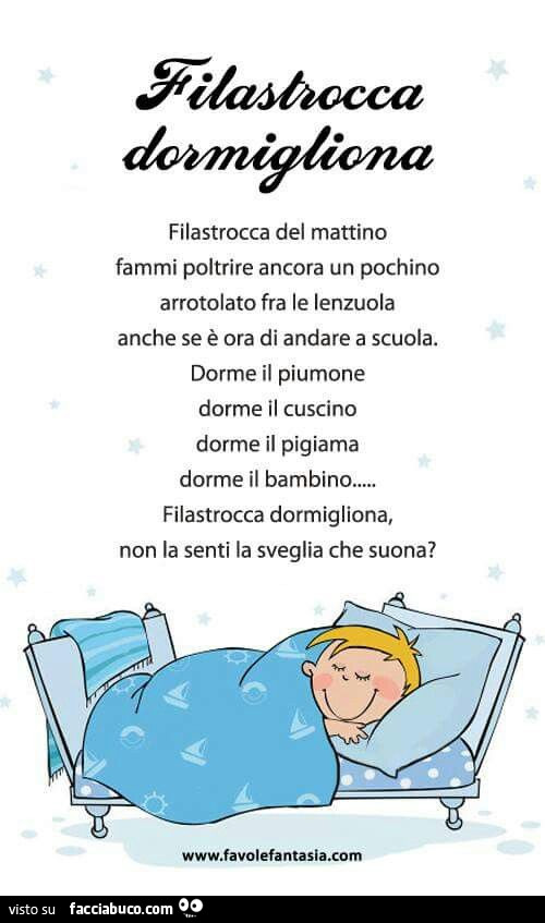 Filastrocca dormigliona