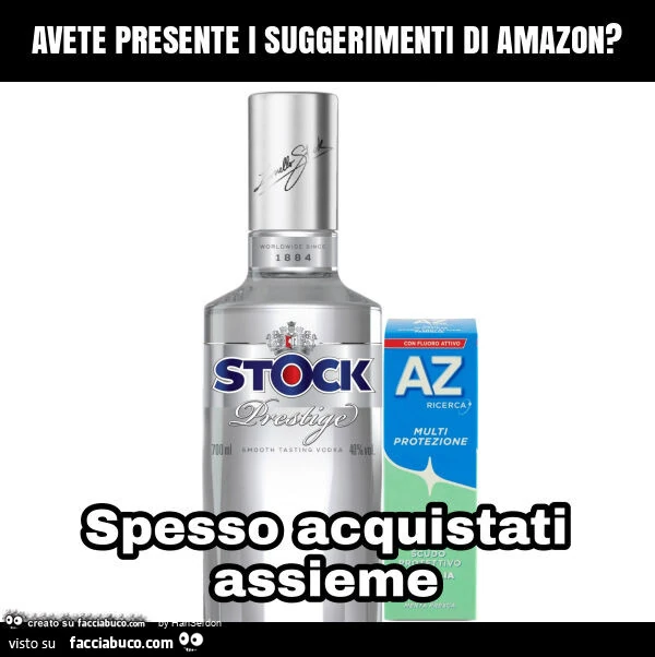 Avete presente i suggerimenti di amazon?