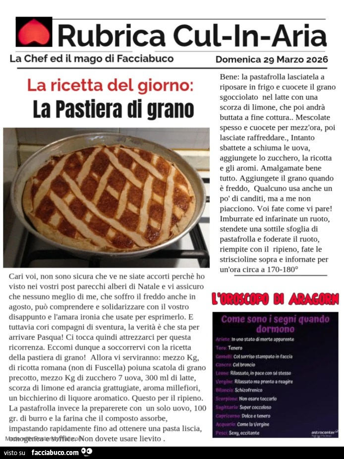 La pastiera napoletana