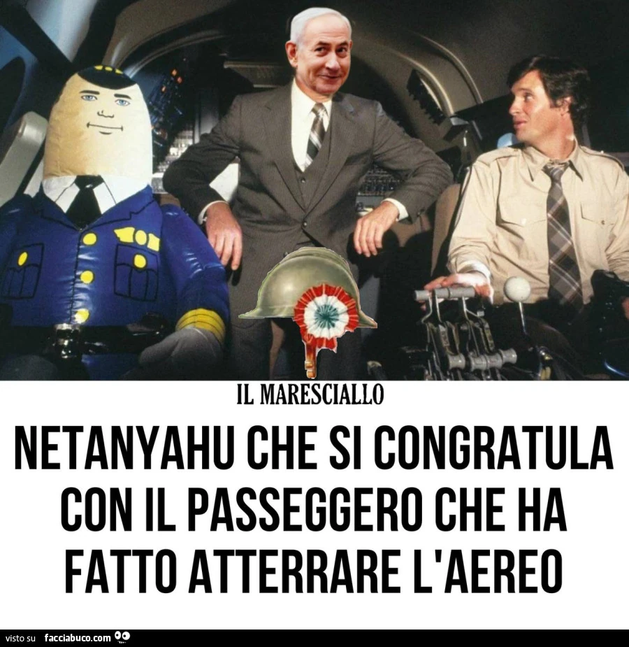 Netanyahu e l' aereo
