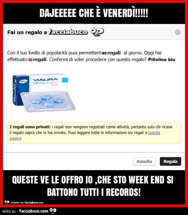 Dajeeeee che è venerdì! Queste ve le offro io, che sto week end si battono tutti i records