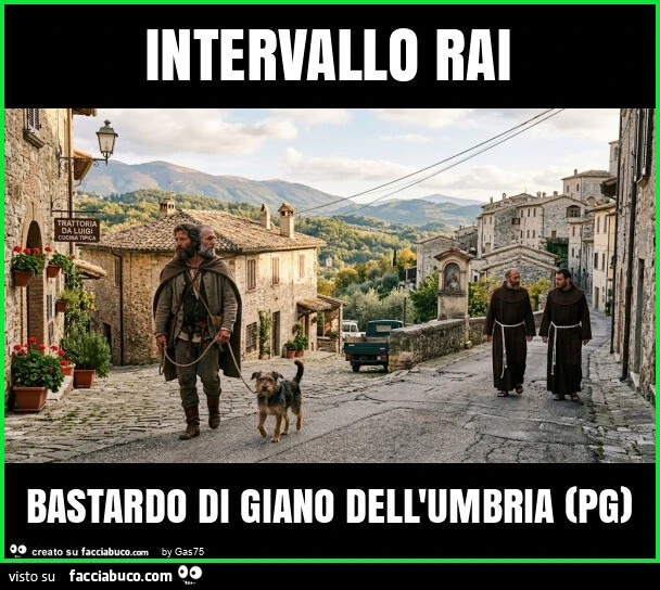 Intervallo rai bastardo di giano dell'umbria (pg)