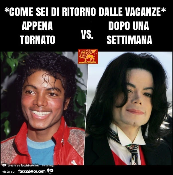 *come sei di ritorno dalle vacanze* appena tornato vs. Dopo una settimana