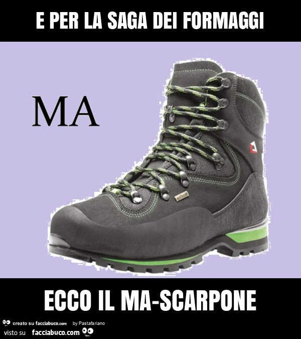 E per la saga dei formaggi ecco il ma-scarpone