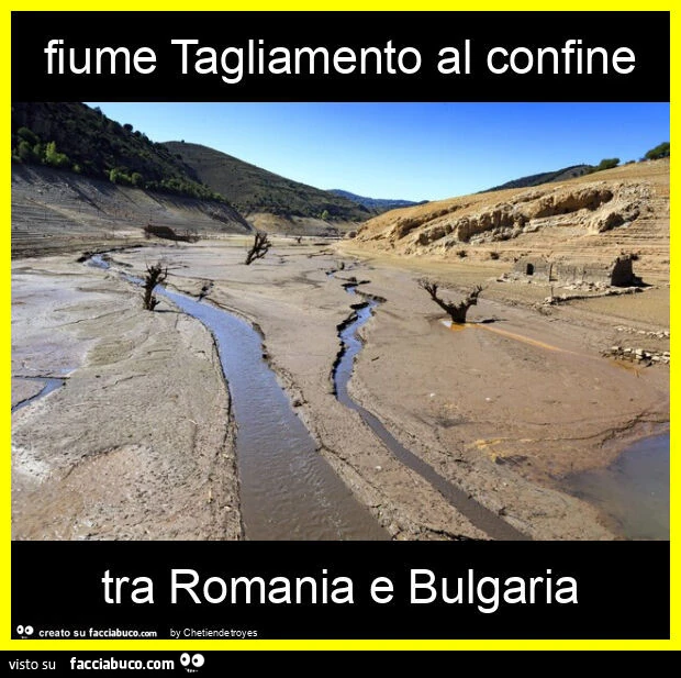Fiume tagliamento al confine tra romania e bulgaria
