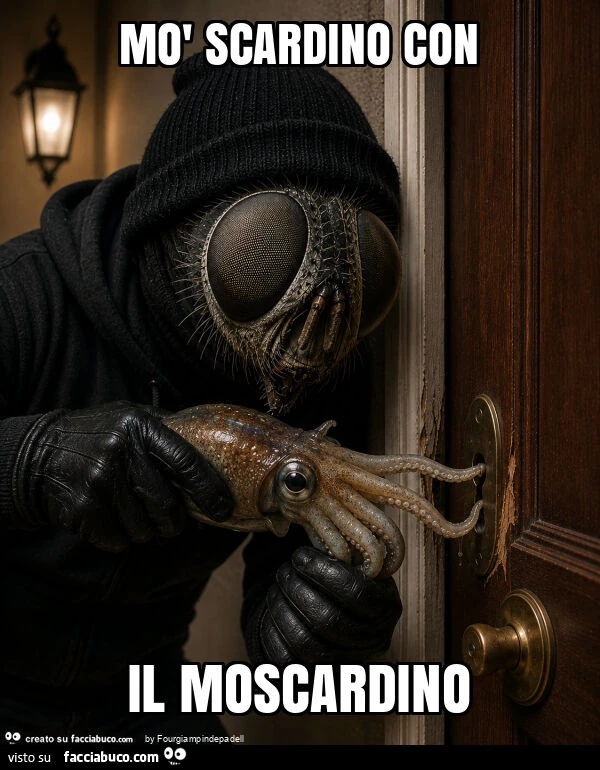 Mò scardino con il moscardino