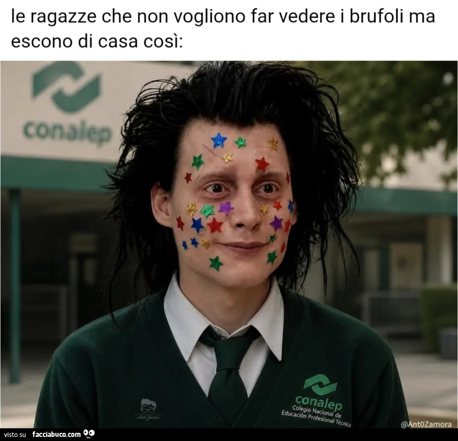 Le ragazze che non vogliono far vedere i brufoli ma escono di casa così