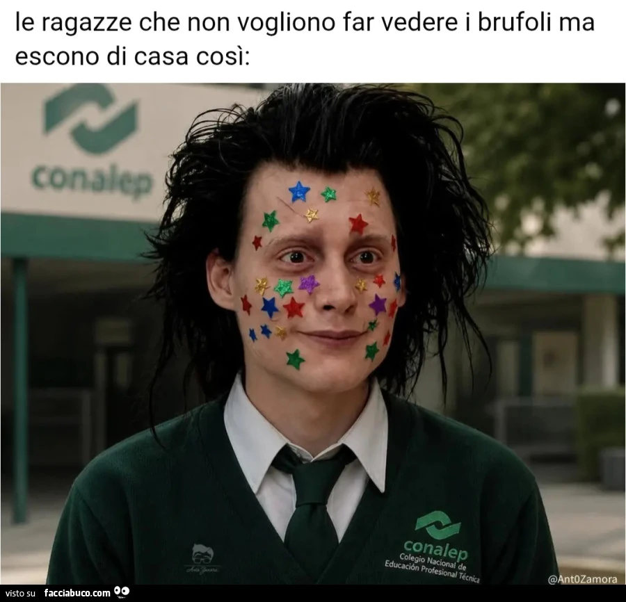 Le ragazze che non vogliono far vedere i brufoli ma escono di casa così