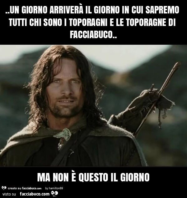 Un giorno arriverà il giorno in cui sapremo tutti chi sono i toporagni e le toporagne di facciabuco. Ma non è questo il giorno