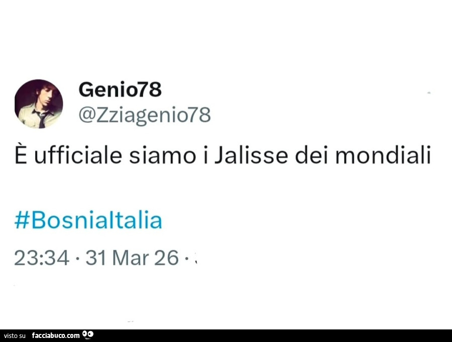 È ufficiale siamo i jalisse dei mondiali