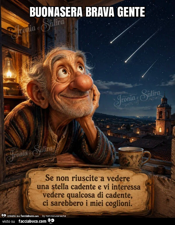Buonasera brava gente