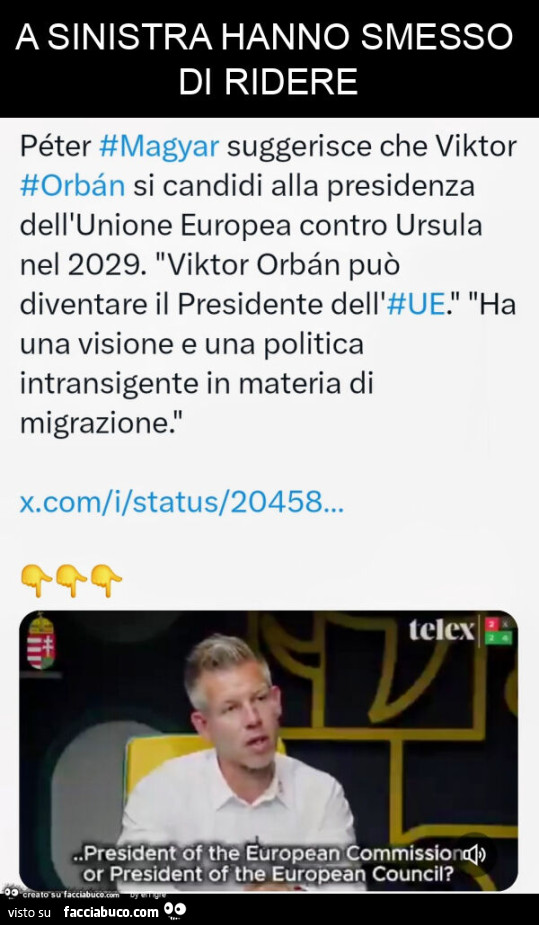 A sinistra hanno smesso di ridere