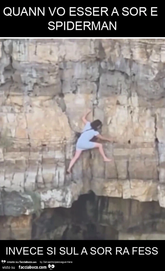 Quann vo esser a sor e spiderman invece si sul a sor ra fess