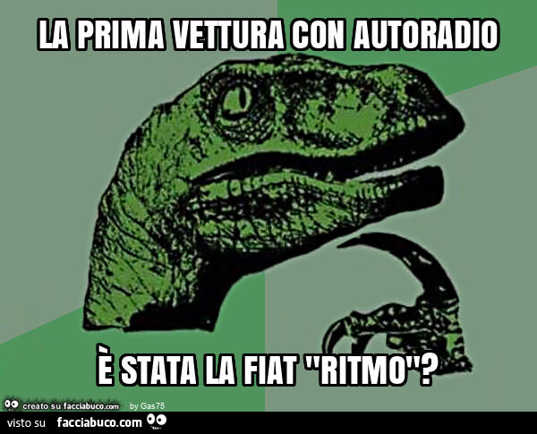La prima vettura con autoradio è stata la fiat "ritmo"?