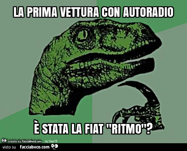 La prima vettura con autoradio è stata la fiat "ritmo"?