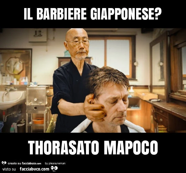 Il barbiere giapponese? Thorasato mapoco