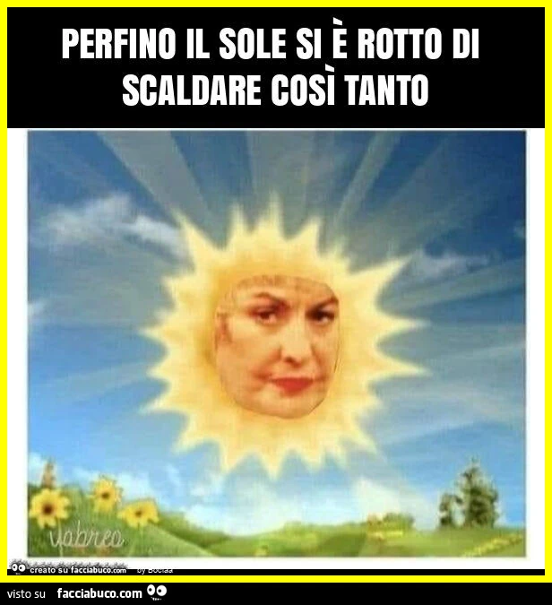 Perfino il sole si è rotto di scaldare così tanto