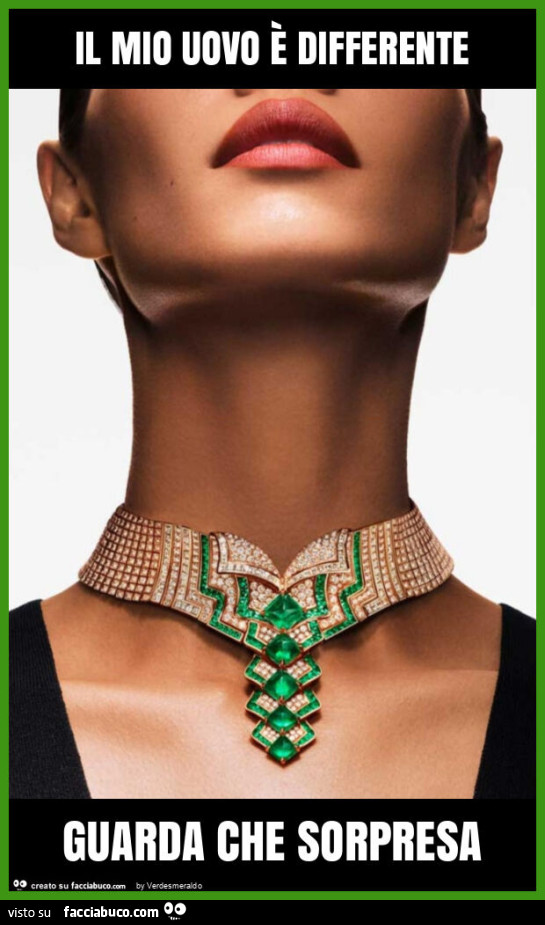 Il mio uovo è differente guarda che sorpresa
