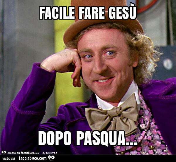 Facile fare gesù dopo pasqua