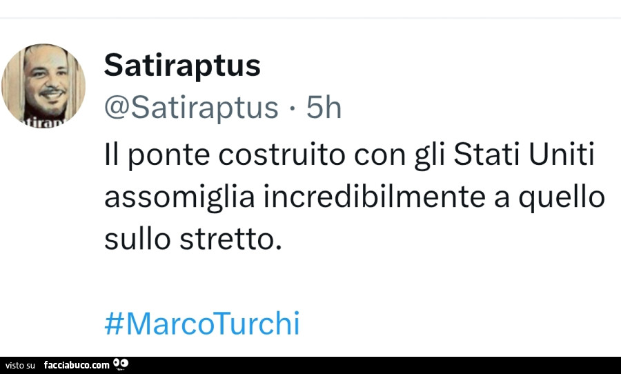 Il ponte costruito con gli stati uniti assomiglia incredibilmente a quello sullo stretto