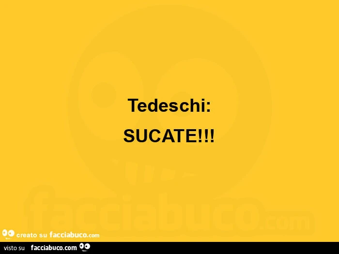 Tedeschi: sucate