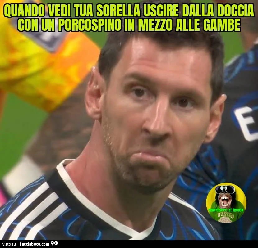 Quando vedi tua sorella uscire dalla doccia con un porcospino in mezzo alle gambe