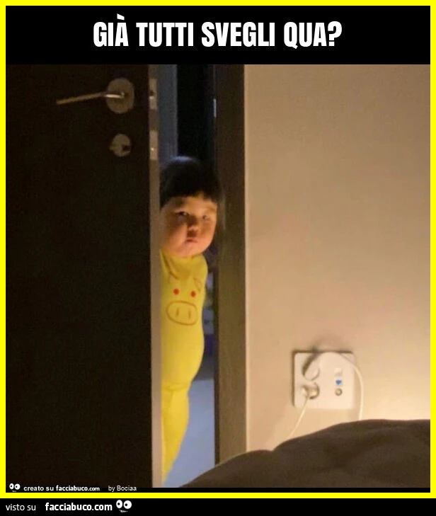 Già tutti svegli qua?