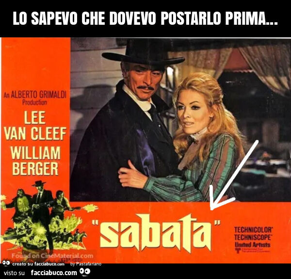 Lo sapevo che dovevo postarlo prima