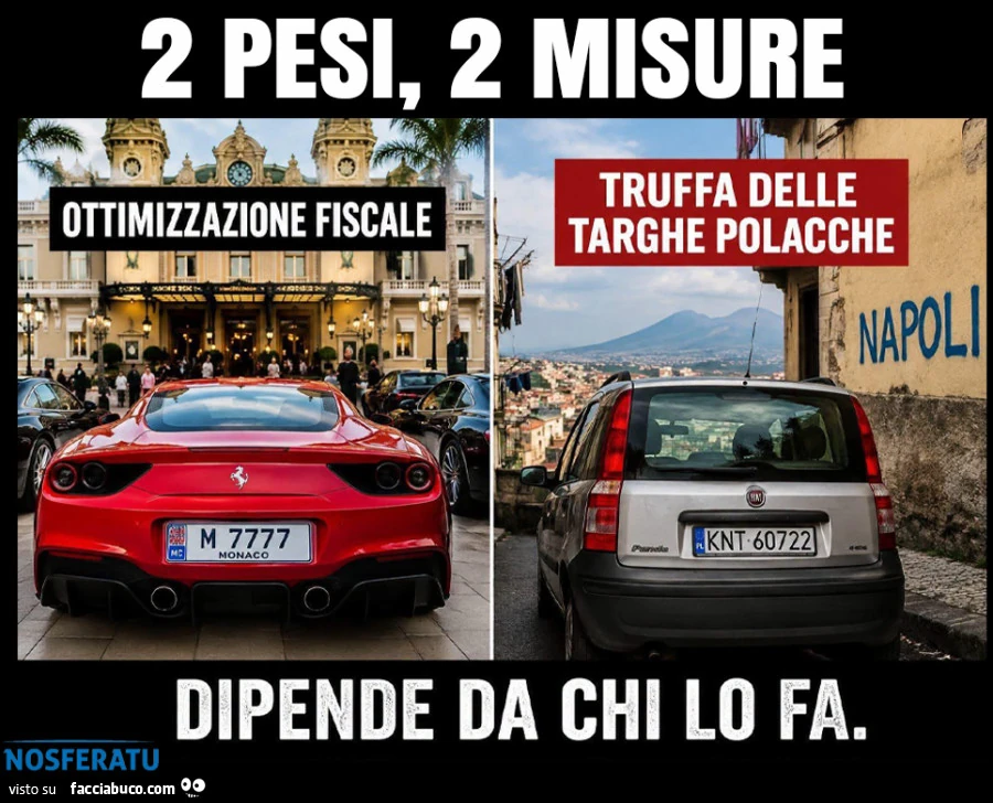 Due pesi e due misure