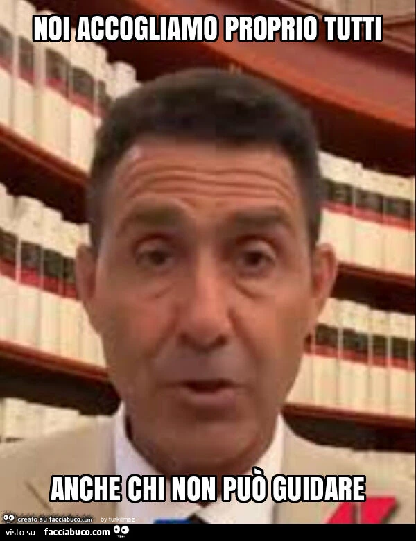 Noi accogliamo proprio tutti anche chi non può guidare