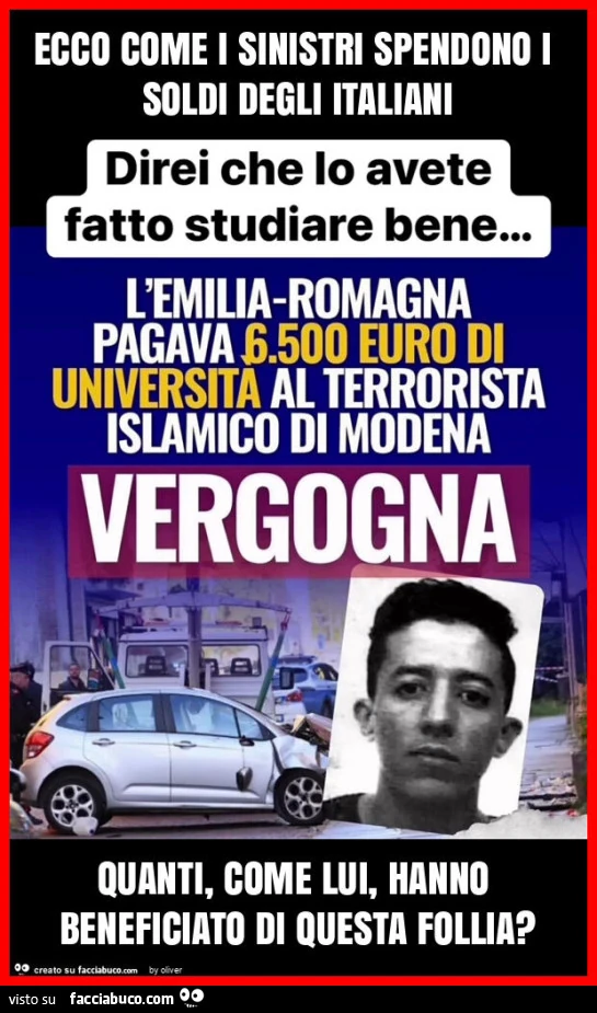 Ecco come i sinistri spendono i soldi degli italiani quanti, come lui, hanno beneficiato di questa follia?